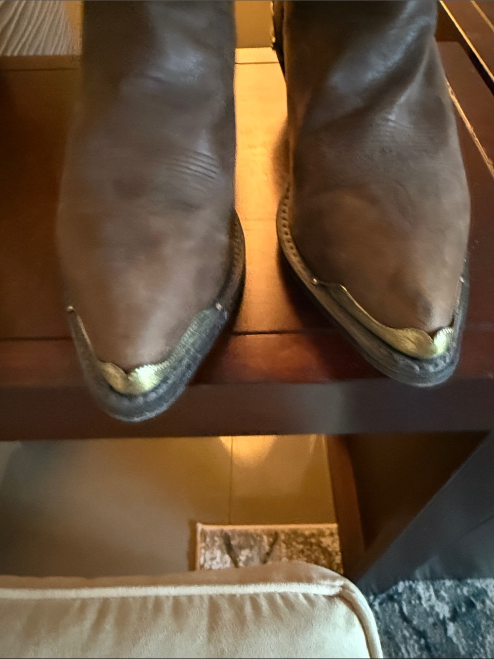 Classic Women’s Brown Leather Western Cowboy Boots - Picture 6 of 6